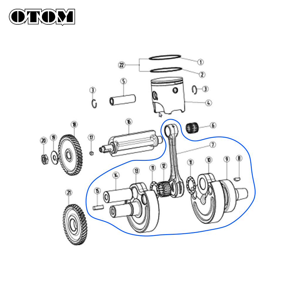 OTOM DT230 MT250 Motorcycle Cr - огляд і ціна Model Kit Engine