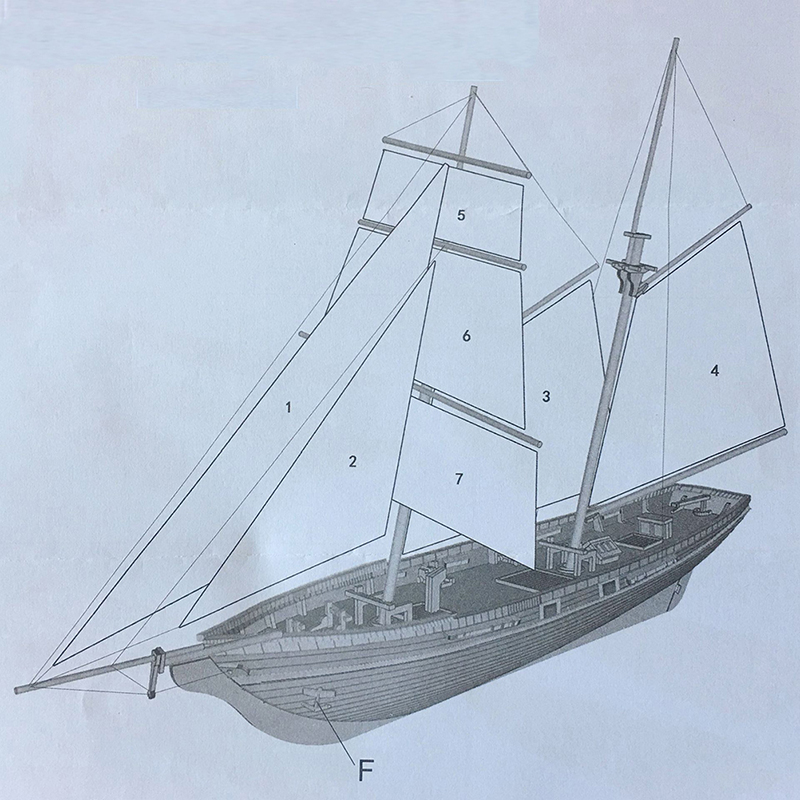 1:70 New Port Wooden Sailing B - огляд і ціна Model Kit Yacht